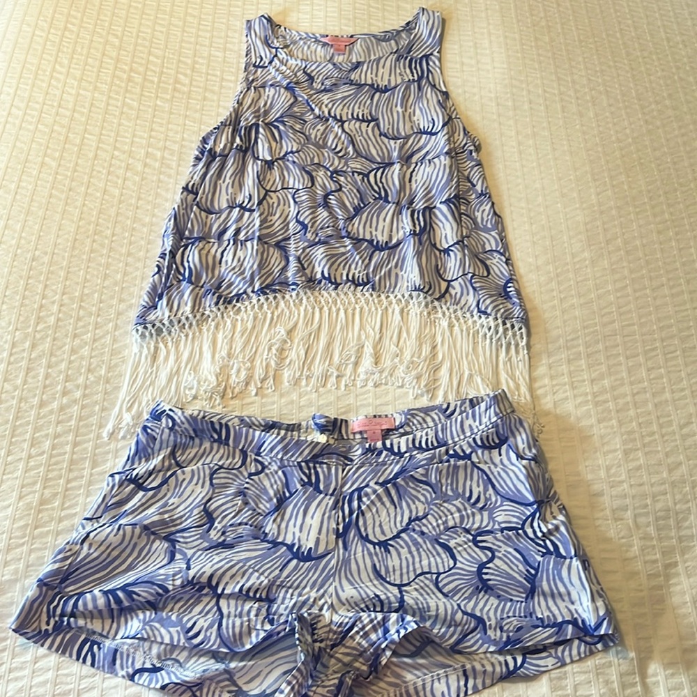 Lilly Pulitzer 2 Piece Shorts Set
